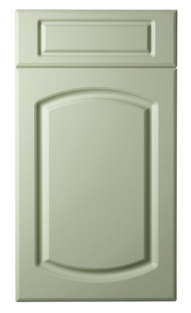 Twin sweep door design in white